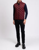 RRP€250 MICHAEL KORS Ripstop Quilted Vest Size L Red Water Repellent High Neck gallery photo number 3