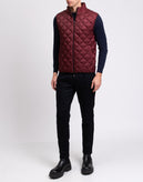 RRP€250 MICHAEL KORS Ripstop Quilted Vest Size L Red Water Repellent High Neck gallery photo number 1