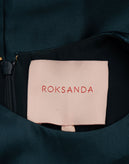 RRP€2293 ROKSANDA Silk Satin Maxi Flare Dress UK12 US8 IT44 L Lined Gathered gallery photo number 6
