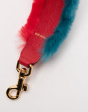 RRP €645 DOLCE & GABBANA Rex Rabbit Fur & Leather Shoulder Strap Clasp Closure gallery photo number 10