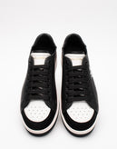 RRP €590 DOLCE & GABBANA Sneakers US7 UK6 EU40 Contrast Leather Logo Round Toe gallery photo number 5