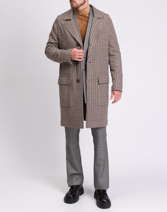 RRP €4935 BRUNELLO CUCINELLI Cashmere & Wool Coat IT46 US34 XS Houndstooth