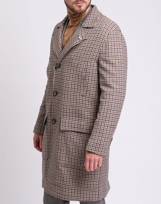 RRP €4935 BRUNELLO CUCINELLI Cashmere & Wool Coat IT46 US34 XS Houndstooth gallery photo number 6