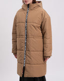 RRP€885 JUST CAVALLI Quilted Coat IT38 US2 UK6 XS Beige Suspenders Hooded gallery photo number 6