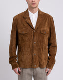 RRP €720 SWORD 6.6.44 Suede Leather Jacket IT52 US42 XL Brown Made in Italy gallery photo number 5