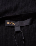 RRP€185 MAJE Tatin Vest Top Size 1 US4 S Wool Blend Black Lightweight Scoop Neck gallery photo number 7