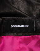 RRP€1660 DSQUARED2 Leather Mini Dress IT42 US6 UK10 M Black Lined Sleeveless gallery photo number 6