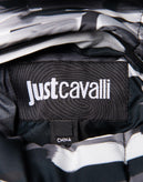 RRP€680 JUST CAVALLI Puffer Jacket IT48 US38 M Padded Brushed Print Hooded gallery photo number 12