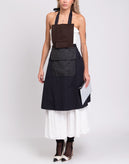 RRP €680 MAISON MARGIELA Flannel Apron One Size Contrast Wool Angora & Cashgora gallery photo number 1