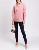 RRP€630 VALENTINO Shirt Blouse IT38 US2 UK6 XS Coated Logo Back Made in Italy gallery photo number 2