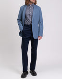 RRP €990 GUCCI Wool Flat Front Trousers IT48 US38 M Blue Cropped Made in Italy gallery photo number 1