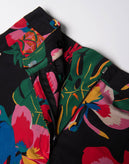 RRP €1080 VALENTINO Silk Crepe Shorts Size M Floral & Parrot Made in Italy gallery photo number 6