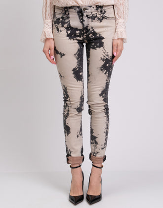 RRP €980 GUCCI Jeans W25 Embroidered Flower Bleached Dirty Look Low Waist gallery photo number 5