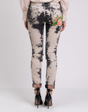RRP €980 GUCCI Jeans W25 Embroidered Flower Bleached Dirty Look Low Waist gallery photo number 6