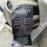 RRP €215 HACKETT Wool Waistcoat Size 38R 48R / S Windowpane Satin Back Y Neck gallery photo number 11