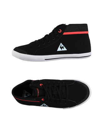 LE COQ SPORTIF Mid Top Sneakers EU 34 UK 1.5 US 2.5 Shiny Trims Logo Lace Up Zip gallery photo number 2