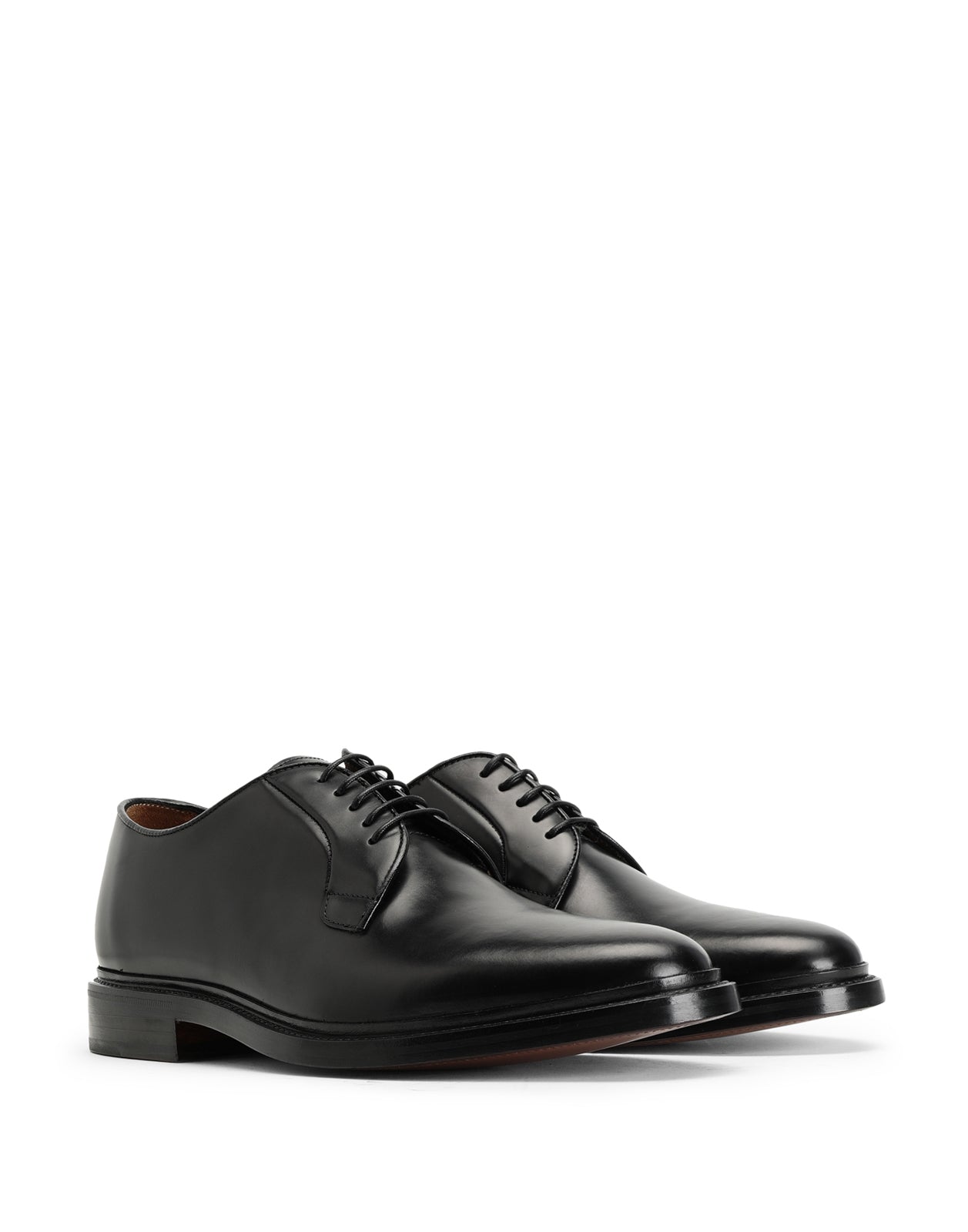 RRP €140 8 Leather Derby Shoes Size 43 UK 9 US 10 Polished Lace Up Made in Italy gallery main photo