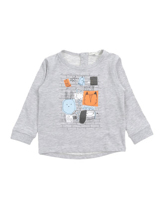 SILVIAN HEACH BEBE T-Shirt Top Size 12-18M Melange Effect Coated Front gallery photo number 1