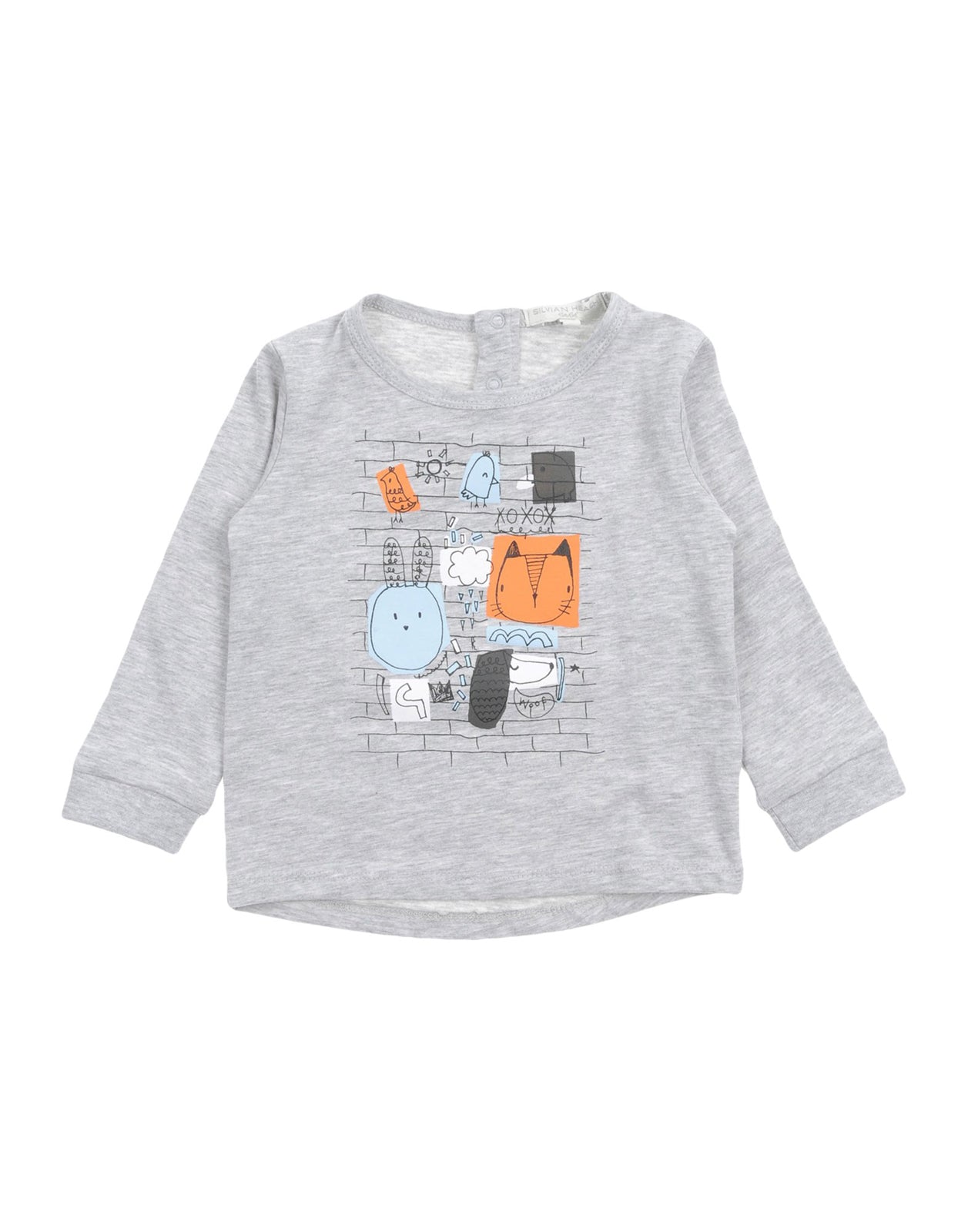 SILVIAN HEACH BEBE T-Shirt Top Size 12-18M Melange Effect Coated Front gallery main photo
