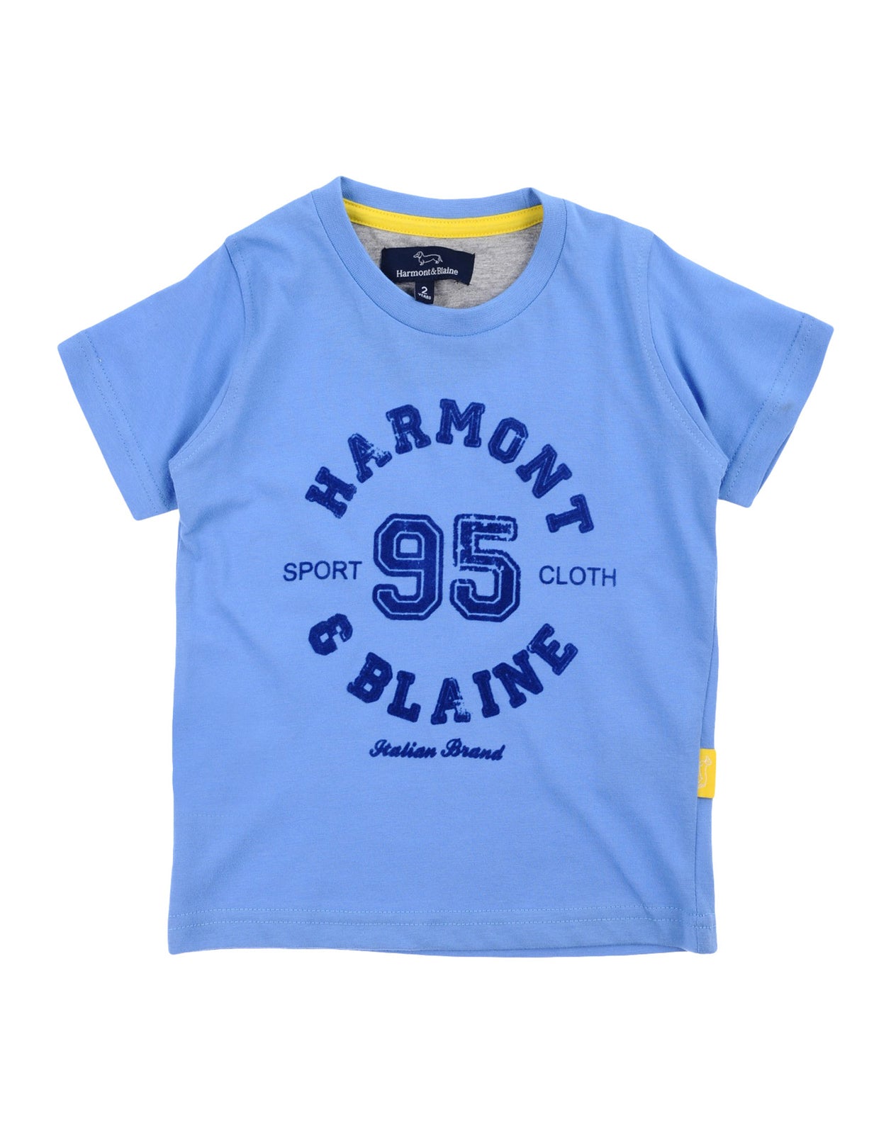 HARMONT & BLAINE T-Shirt Top Size 6M / 68CM Velour Coating Front Round Neck gallery main photo