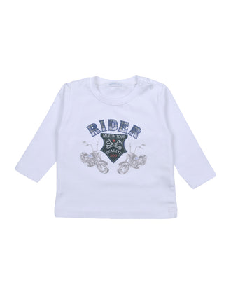 MUFFIN & CO. T-Shirt Top Size 3M Printed 'RIDER' Made in Italy gallery photo number 1