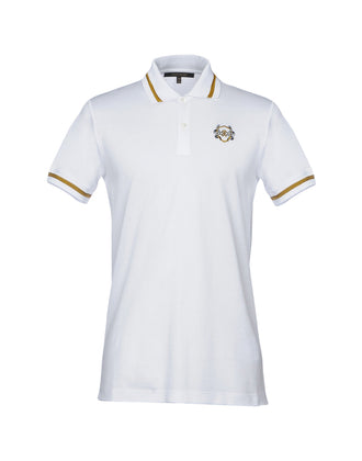 RRP €285 ROBERTO CAVALLI Pique Cotton Polo Shirt Size L Embroidered Logo gallery photo number 1