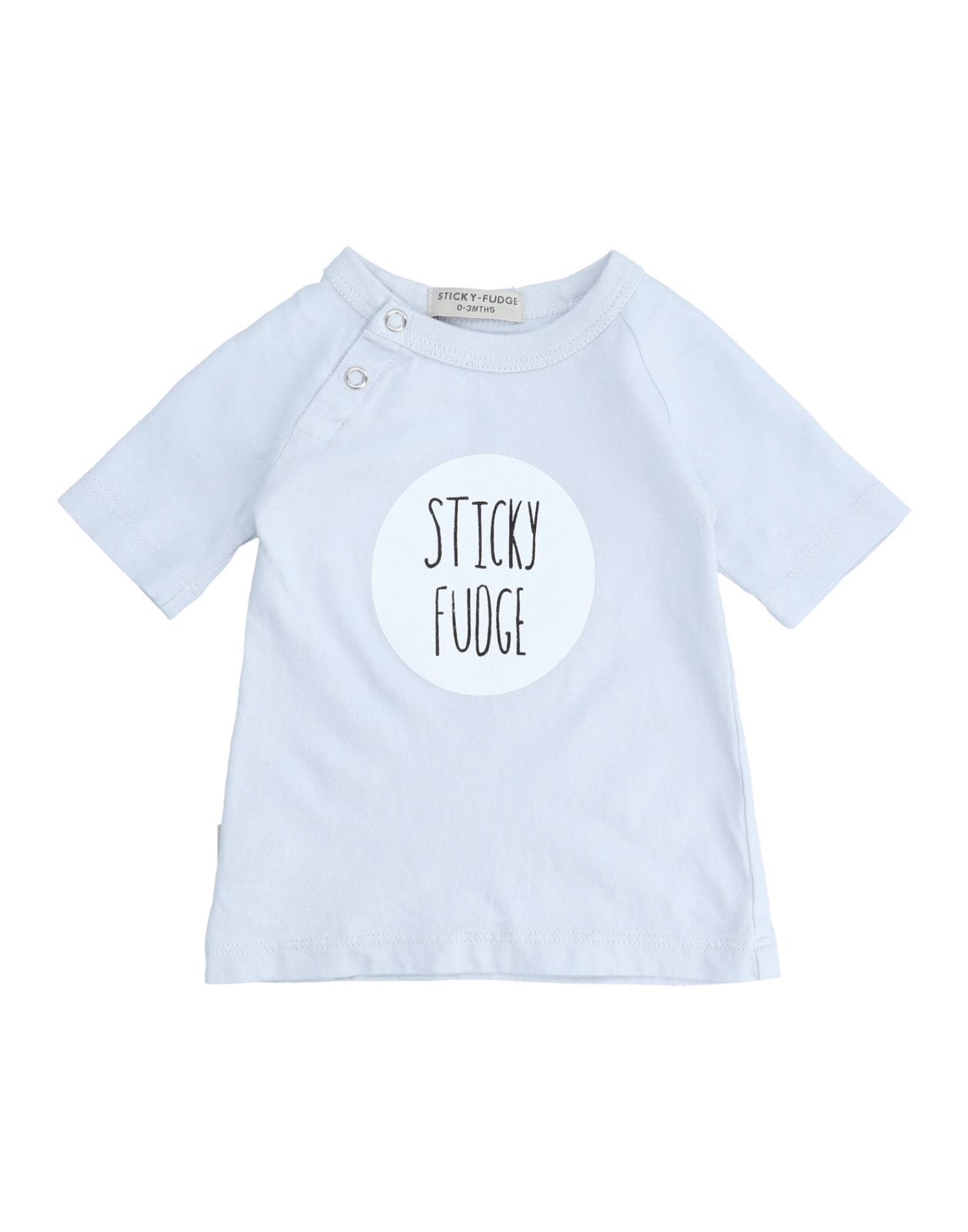 STICKY FUDGE T-Shirt Top Size 12-18M Melange Coated Front gallery main photo
