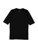 MADD JUNIOR T-Shirt Top Size 8Y Black Raw Edges Made in Italy gallery photo number 1