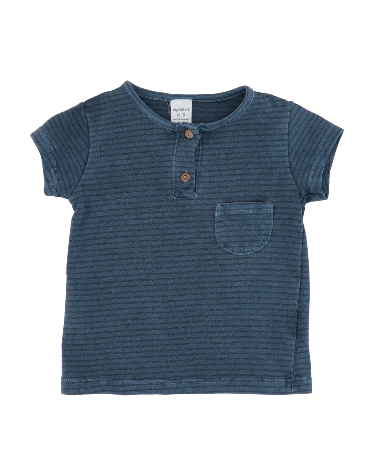 BEAN'S T-Shirt Top Size 6-9M / 74CM Striped Garment Dye gallery main photo