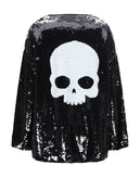 RRP €175 HYDROGEN Sweatshirt Size XS Sequined & Skull Back Long Sleeve Boat Neck gallery photo number 1