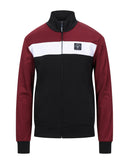 THREE STROKE Sweatshirt Size L Colour Block Full Zip Funnel Neck Made in Italy gallery photo number 1