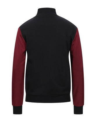 THREE STROKE Sweatshirt Size L Colour Block Full Zip Funnel Neck Made in Italy gallery photo number 2