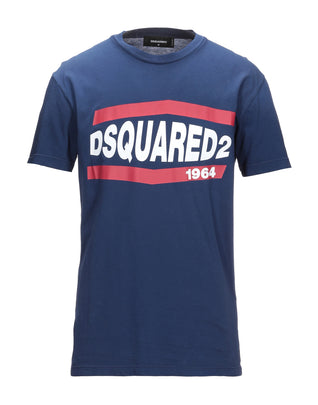 RRP€270 DSQUARED2 T-Shirt Top Size L Faded Coated Logo Front Made in Italy