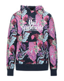 HUF Hoodie Size S Floral Embroidered Logo Kangaroo Pocket gallery photo number 3