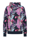HUF Hoodie Size S Floral Embroidered Logo Kangaroo Pocket gallery photo number 4