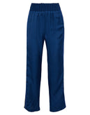 RRP€315 MAGGIE MARILYN Satin Trousers Size UK 10 M Knitted Stripes Shirred Waist gallery photo number 3