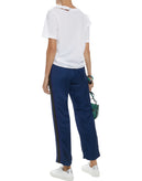 RRP€315 MAGGIE MARILYN Satin Trousers Size UK 10 M Knitted Stripes Shirred Waist gallery photo number 2