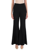 RRP €1170 ROSETTA GETTY Crepe Trousers Size US 6 S-M Wool Blend Black Flared Leg gallery photo number 1