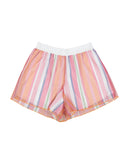 ILLUDIA Tulle Bermuda Shorts Size 42 16Y Striped Elasticated Waist Made in Italy gallery photo number 1