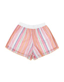 ILLUDIA Tulle Bermuda Shorts Size 42 16Y Striped Elasticated Waist Made in Italy gallery photo number 2