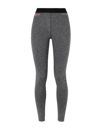 RRP €120 REDEMPTION ATHLETIX Leggings Size L Melange Coated Logo Made in Italy gallery photo number 1