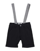 DAMPER DAN Shorts Size 12M Detachable Suspenders Made in Italy gallery photo number 1