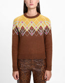 RRP €125 8 Jumper Size S Wool Blend Geometric Pattern gallery photo number 2