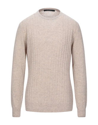 RRP €145 MESSAGERIE Jumper Size 3XL Thin Wool Blend Ribbed Melange Made in Italy gallery photo number 1