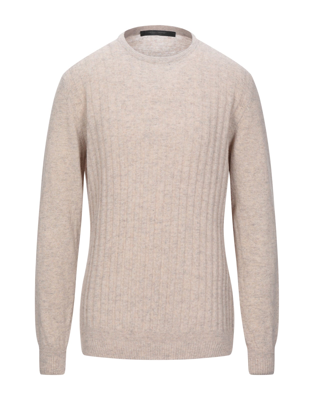 RRP €145 MESSAGERIE Jumper Size 3XL Thin Wool Blend Ribbed Melange Made in Italy gallery main photo