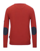 THREE STROKE Jumper Size XL Cashmere & Wool Blend Elbow Patches Made in Italy gallery photo number 2
