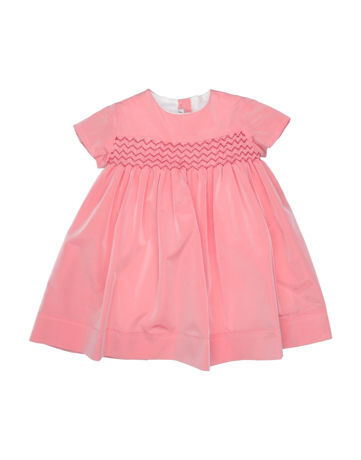 RRP €155 LITTLE BEAR Smock Dress Size 12M Bow Back Made in Italy gallery main photo