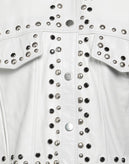 RRP€429 STREET LEATHERS Leather Biker Jacket Size S Studded Made in Italy gallery photo number 5