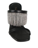 RRP€360 TWINSET Leather Sandal Shoes US7 UK5.5 EU38 Rhinestones Made in Italy gallery photo number 3
