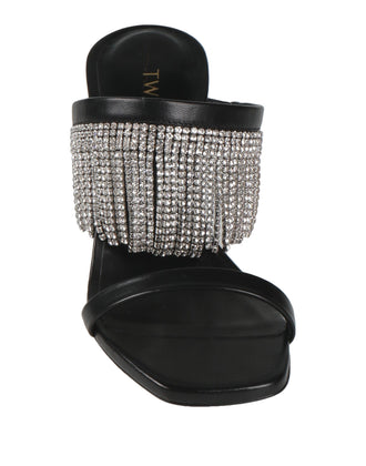 RRP€360 TWINSET Leather Sandal Shoes US7 UK5.5 EU38 Rhinestones Made in Italy gallery photo number 3